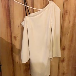 One shoulder body con dress